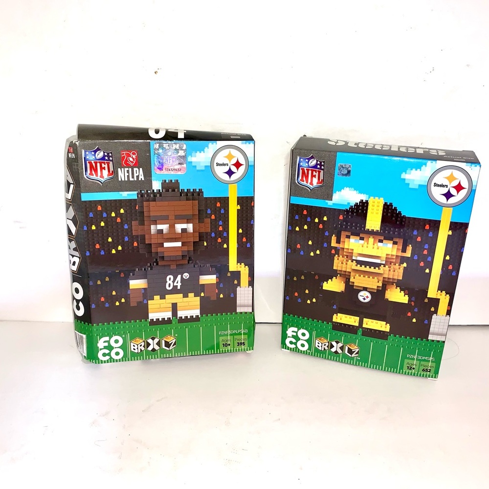 🛑SOLD‼️FOCO BRXLZ NFL Steelers & NFLPA 84 Antonio Brown Lot Of 2 SET NEW